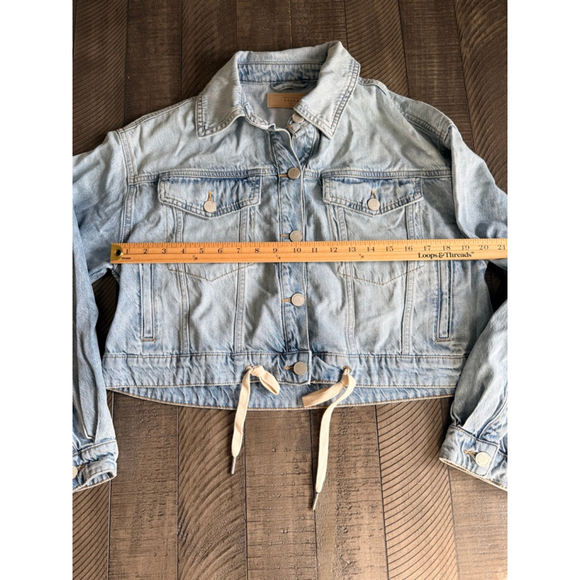 [BLANKNYC] Cropped Denim Jacket with Drawstring Waist | Size M | NWOT | MSRP $98 - Picture 6 of 8